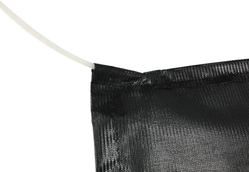 LOSTAR RV Fabric Replacement Screen with Zipper 8'x 15', Universal Mesh Awning Sunscreen Kit for Camper Trailor Motorhome Outdoor UV Blocker - Black - Image 3